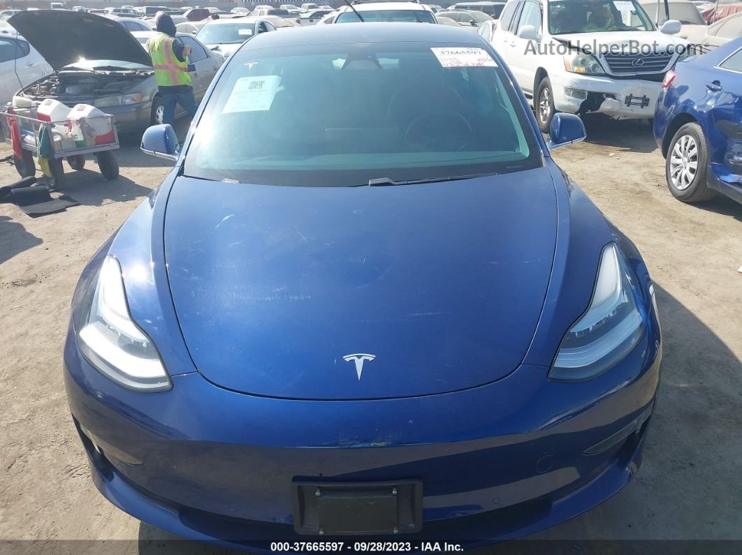 2019 Tesla Model 3 Long Range/performance Blue vin: 5YJ3E1EB2KF387623