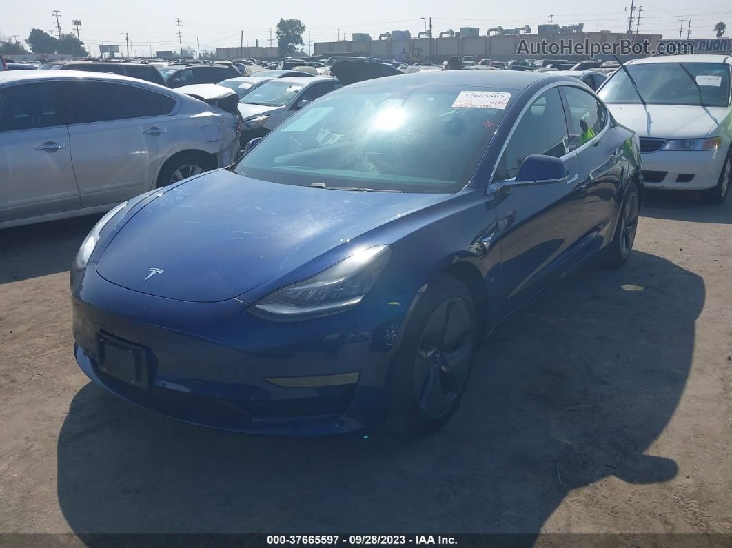 2019 Tesla Model 3 Long Range/performance Blue vin: 5YJ3E1EB2KF387623