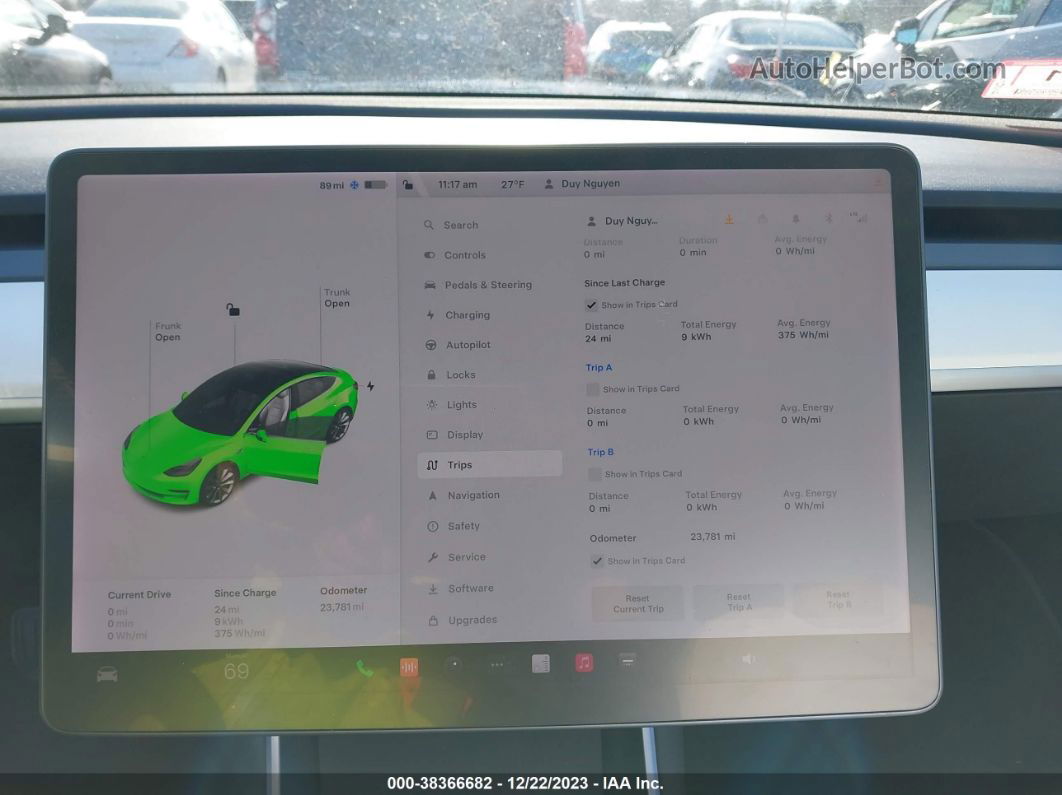 2019 Tesla Model 3 Long Range/performance Белый vin: 5YJ3E1EB2KF392546