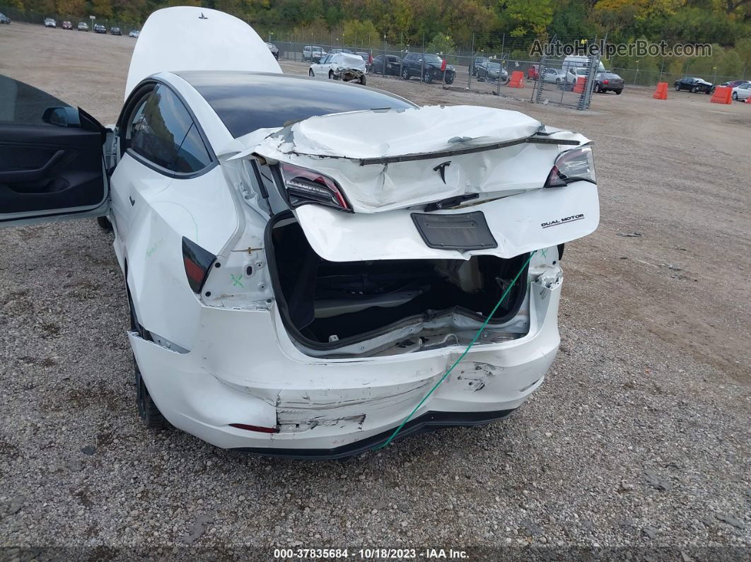 2019 Tesla Model 3 Long Range/performance White vin: 5YJ3E1EB2KF413637