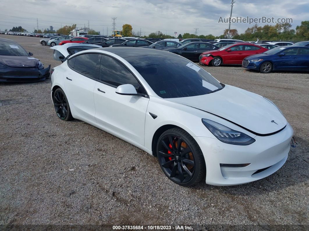 2019 Tesla Model 3 Long Range/performance Белый vin: 5YJ3E1EB2KF413637