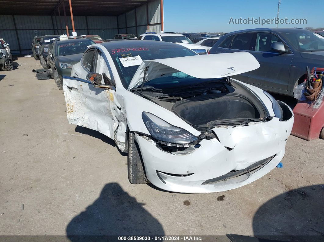 2019 Tesla Model 3 Long Range/performance White vin: 5YJ3E1EB2KF433340