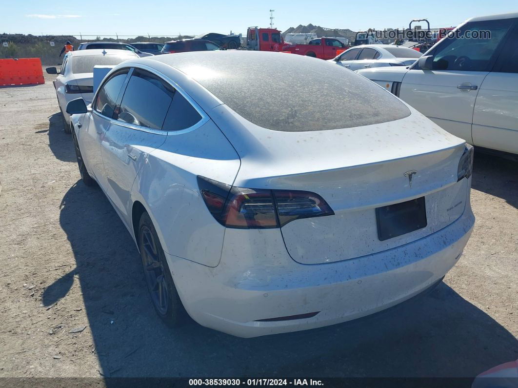 2019 Tesla Model 3 Long Range/performance White vin: 5YJ3E1EB2KF433340