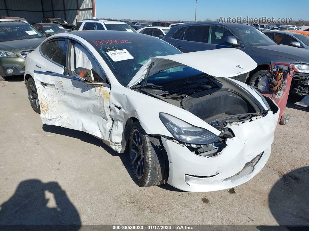 2019 Tesla Model 3 Long Range/performance White vin: 5YJ3E1EB2KF433340