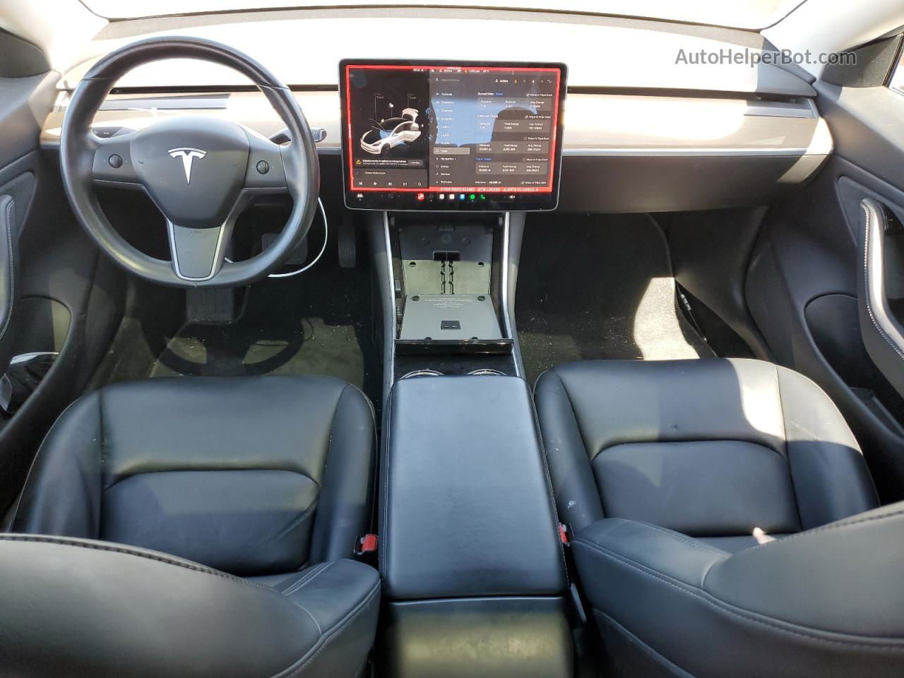 2019 Tesla Model 3  White vin: 5YJ3E1EB2KF433483