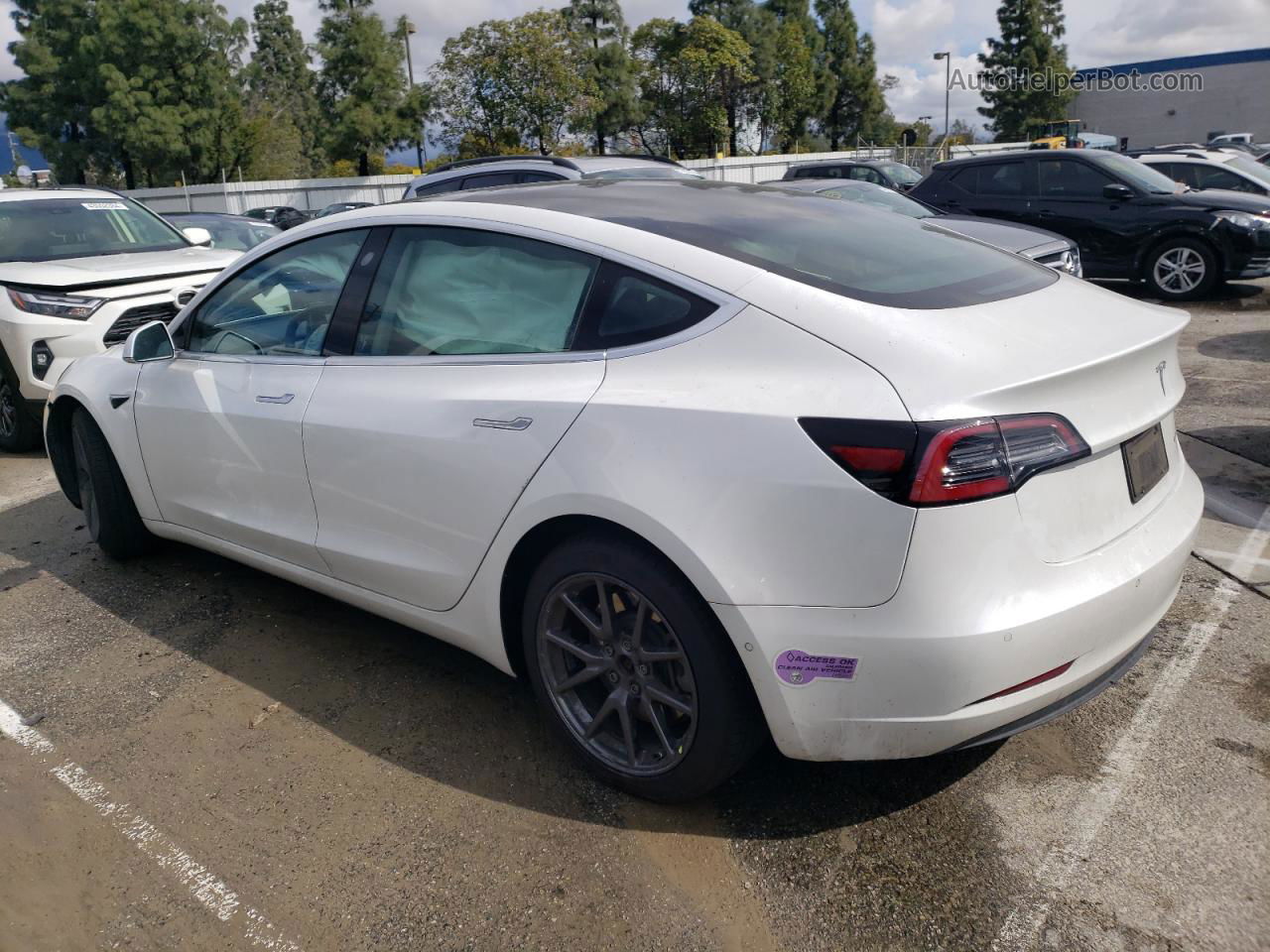 2019 Tesla Model 3  Белый vin: 5YJ3E1EB2KF452907