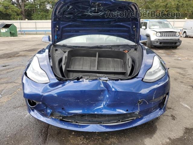 2019 Tesla Model 3  Синий vin: 5YJ3E1EB2KF454382