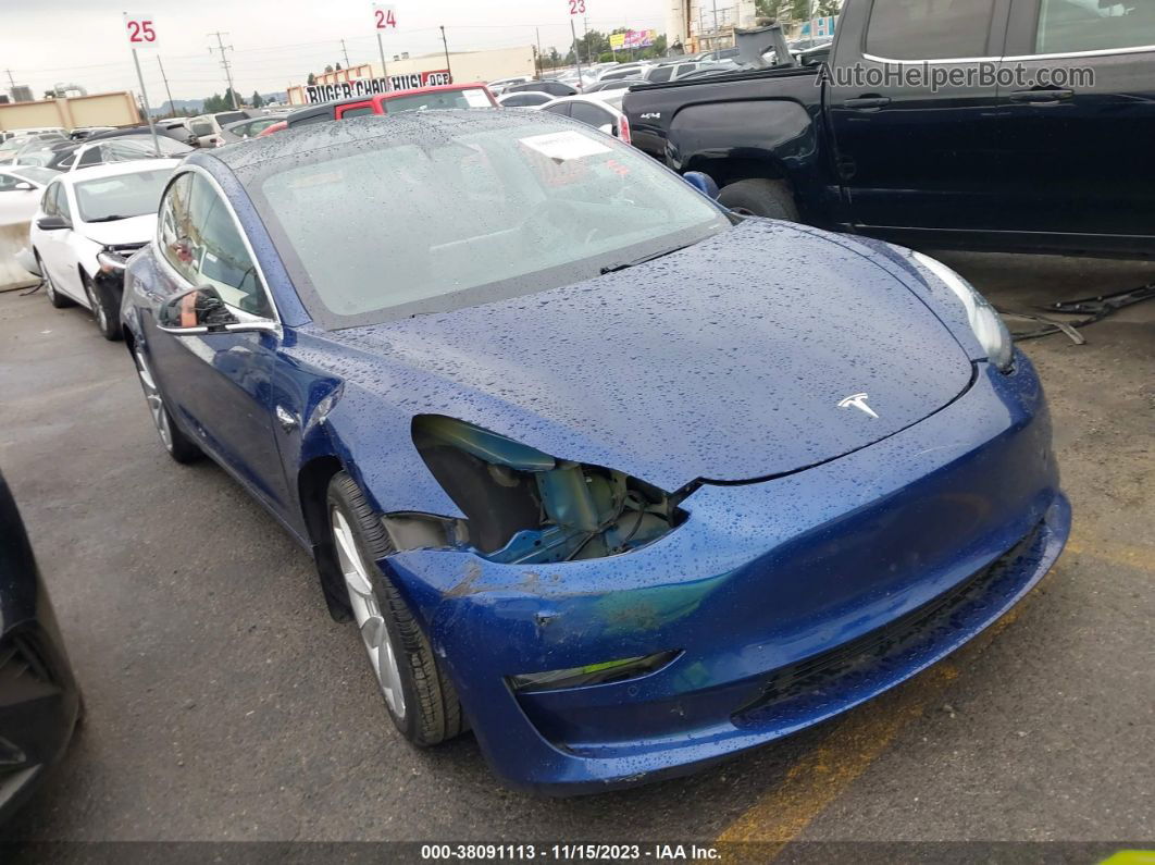 2019 Tesla Model 3 Performance/long Range Blue vin: 5YJ3E1EB2KF497474