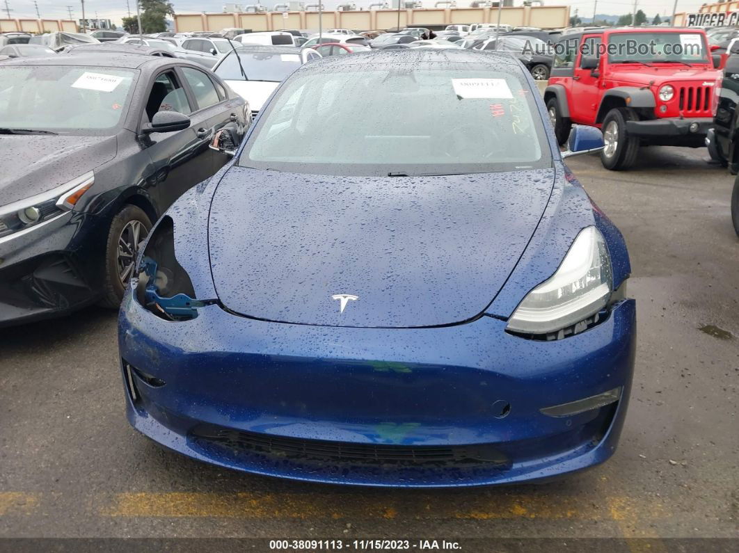 2019 Tesla Model 3 Performance/long Range Blue vin: 5YJ3E1EB2KF497474