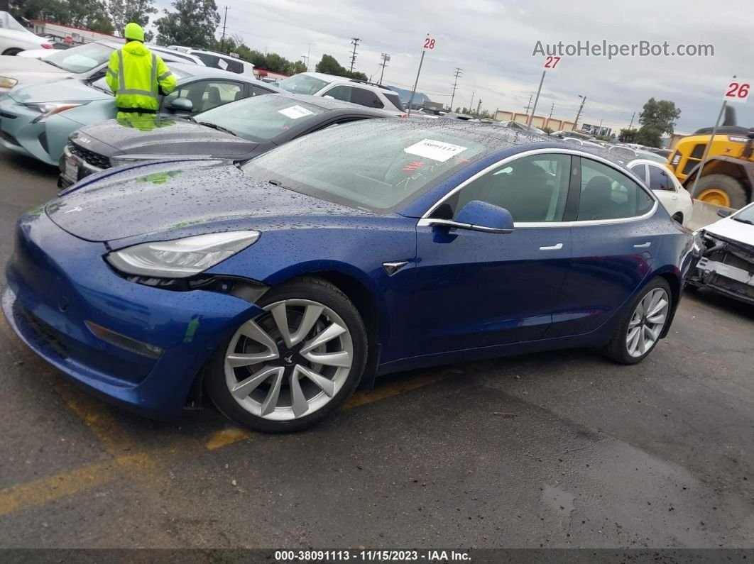 2019 Tesla Model 3 Performance/long Range Blue vin: 5YJ3E1EB2KF497474