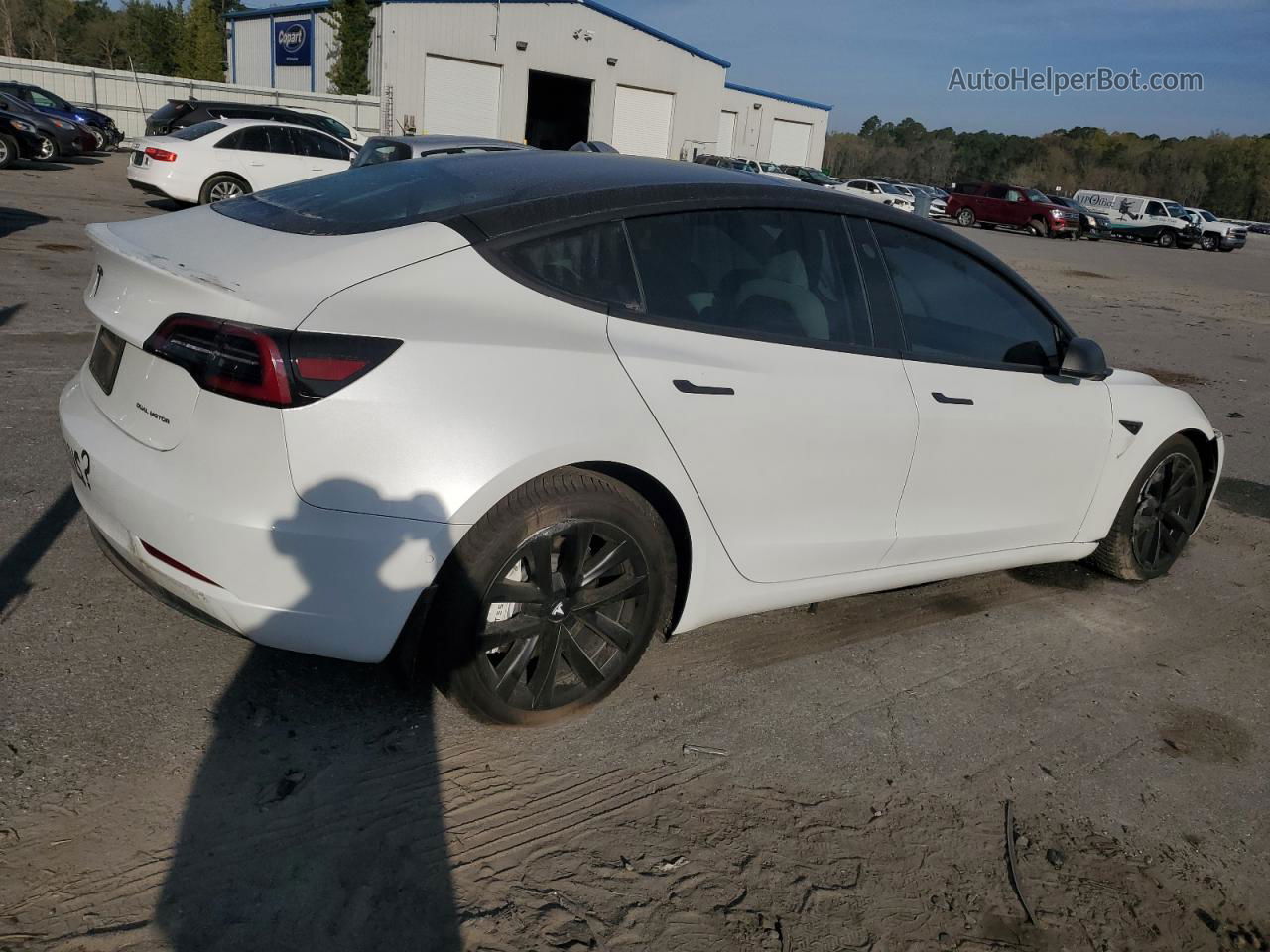 2020 Tesla Model 3  White vin: 5YJ3E1EB2LF622085