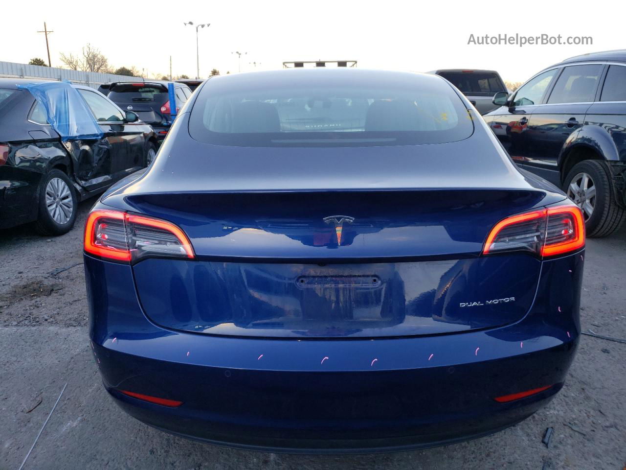 2020 Tesla Model 3  Blue vin: 5YJ3E1EB2LF636164