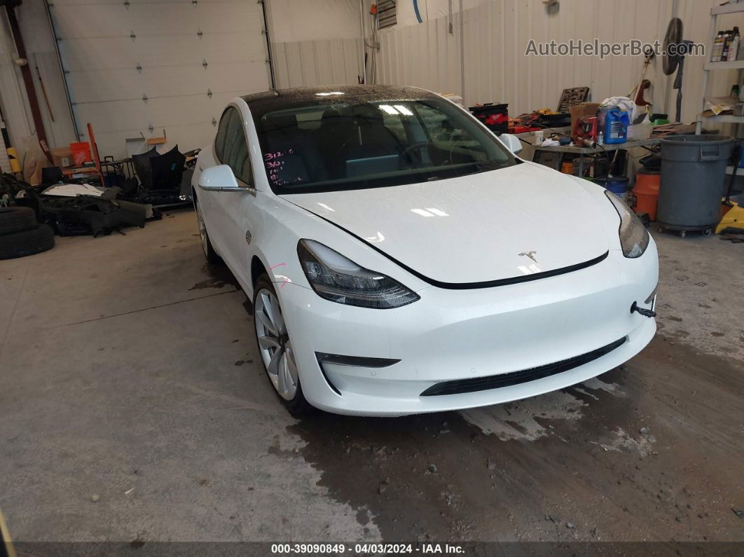 2020 Tesla Model 3 Long Range Dual Motor All-wheel Drive White vin: 5YJ3E1EB2LF638447