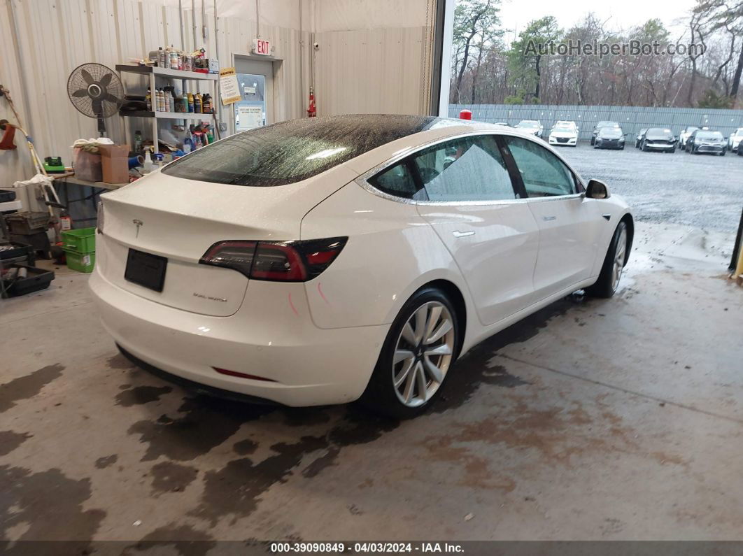 2020 Tesla Model 3 Long Range Dual Motor All-wheel Drive White vin: 5YJ3E1EB2LF638447