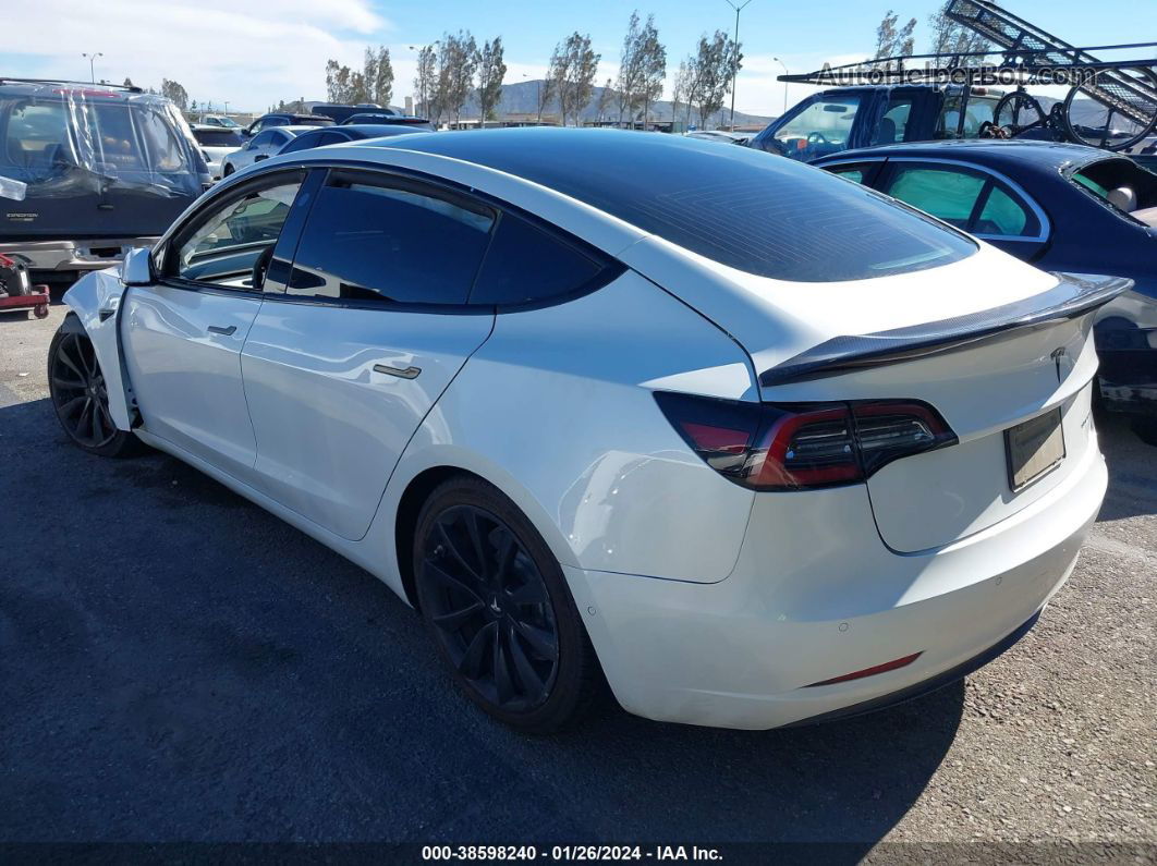 2020 Tesla Model 3 Long Range Dual Motor All-wheel Drive White vin: 5YJ3E1EB2LF640456