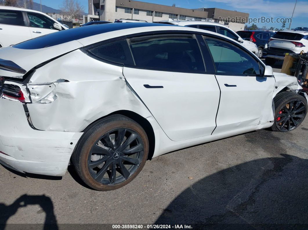 2020 Tesla Model 3 Long Range Dual Motor All-wheel Drive White vin: 5YJ3E1EB2LF640456