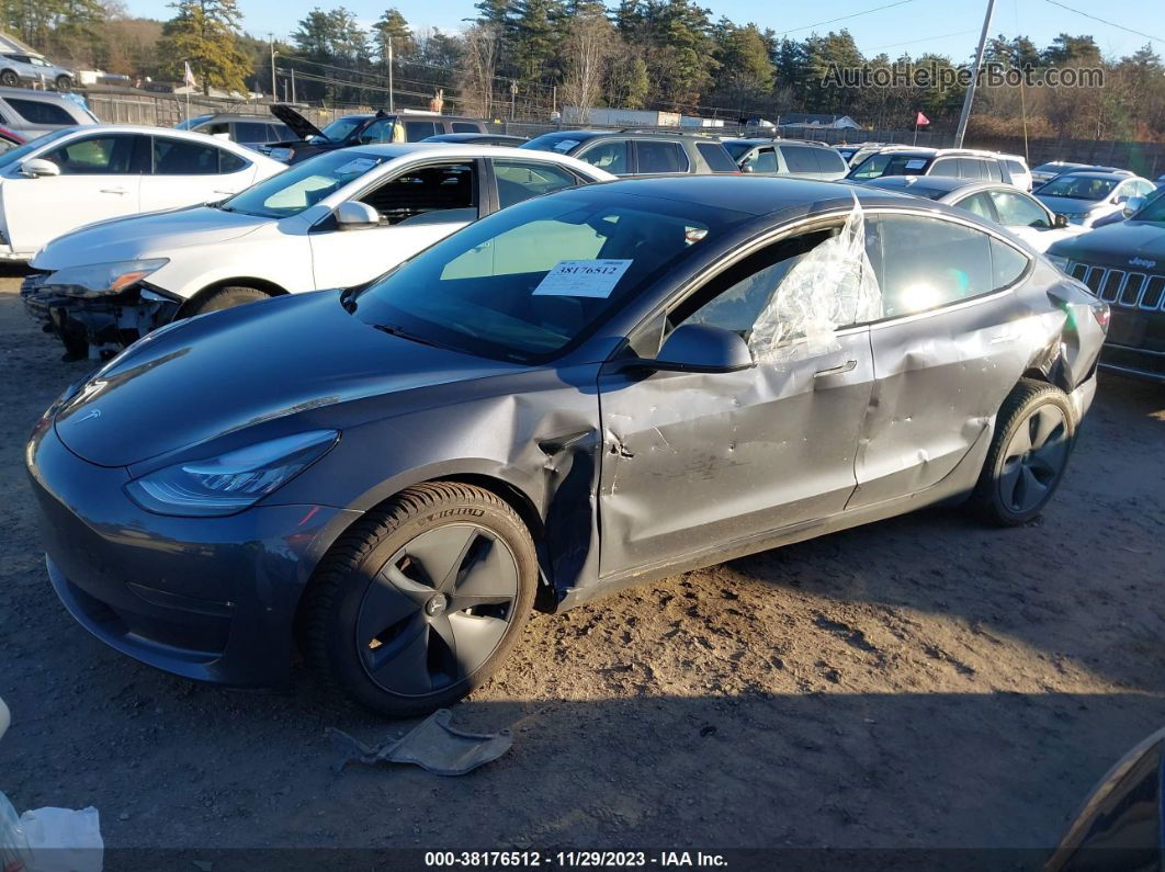 2020 Tesla Model 3 Long Range Dual Motor All-wheel Drive Gray vin: 5YJ3E1EB2LF663560