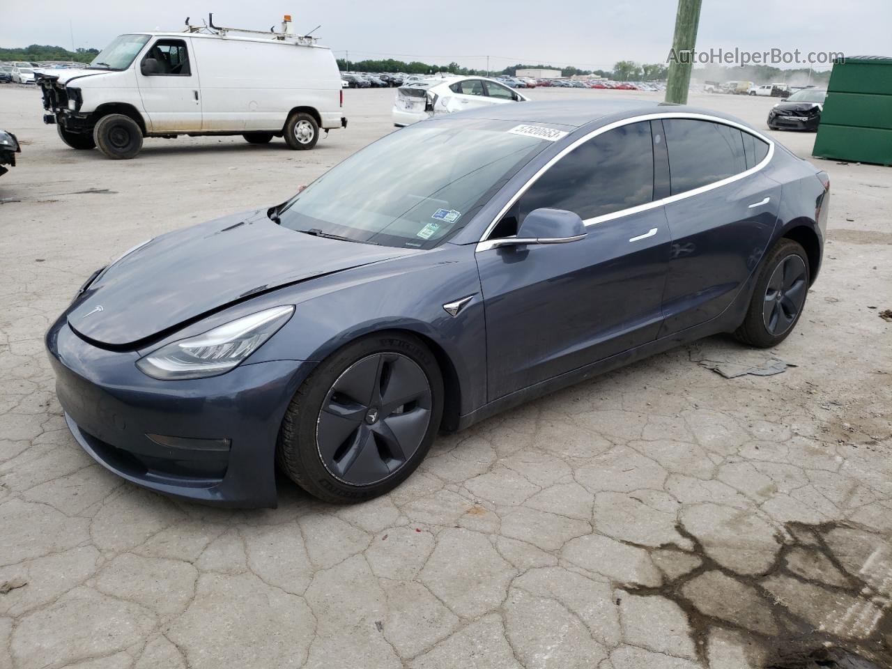 2020 Tesla Model 3  Gray vin: 5YJ3E1EB2LF663588