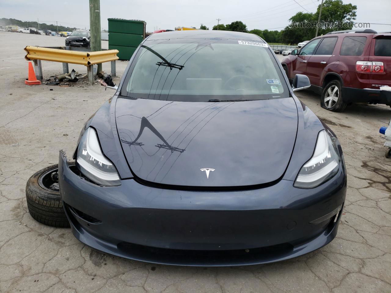 2020 Tesla Model 3  Серый vin: 5YJ3E1EB2LF663588