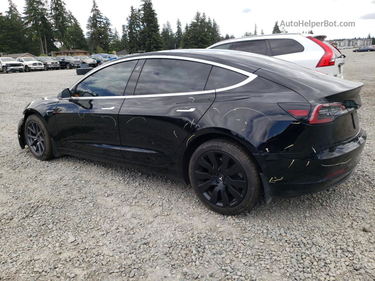 2020 Tesla Model 3  Черный vin: 5YJ3E1EB2LF711414