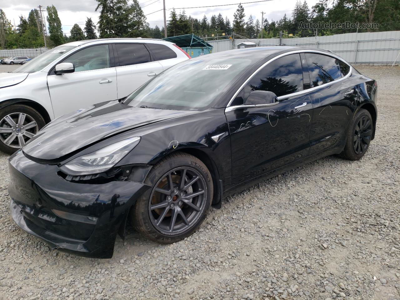 2020 Tesla Model 3  Черный vin: 5YJ3E1EB2LF711414