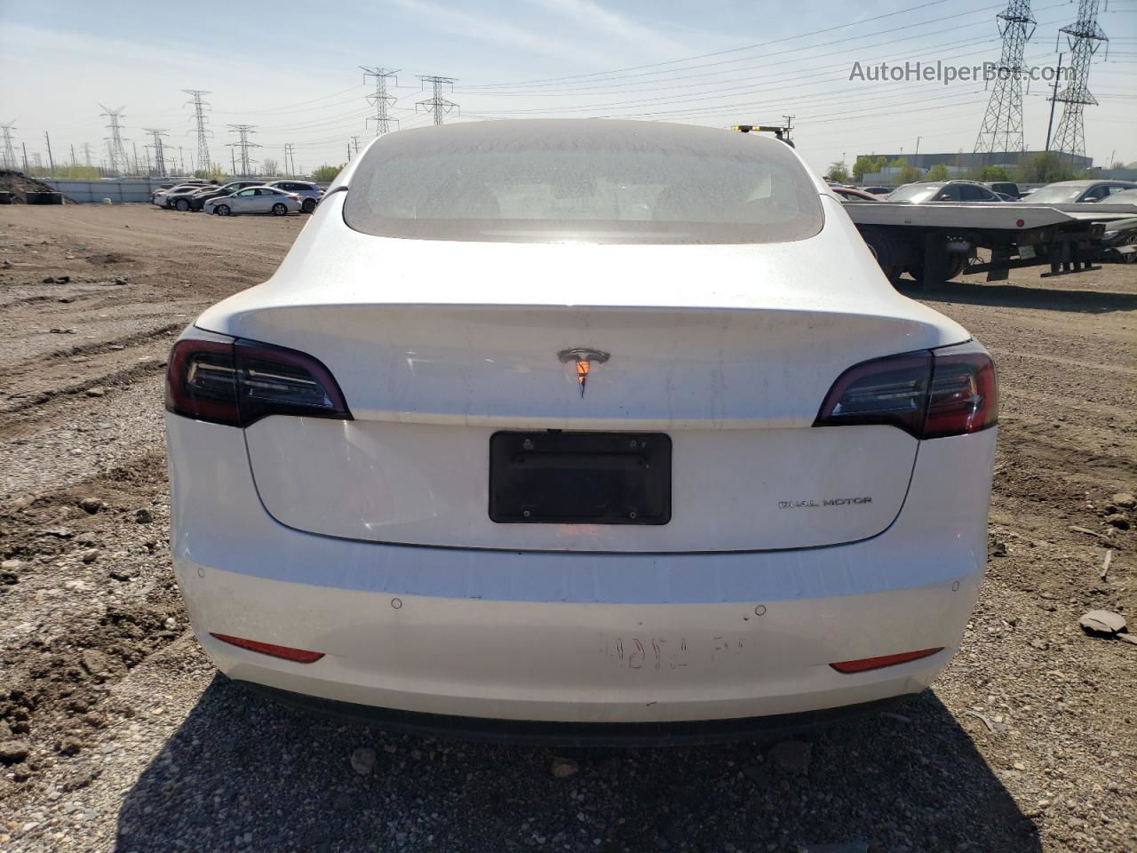 2021 Tesla Model 3  White vin: 5YJ3E1EB2MF043969