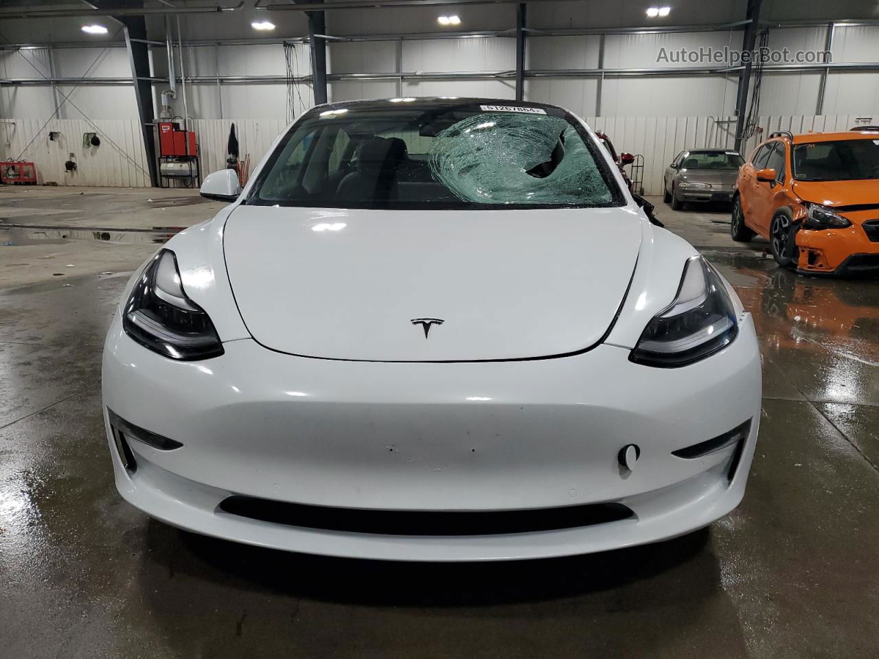 2021 Tesla Model 3  Белый vin: 5YJ3E1EB2MF044104