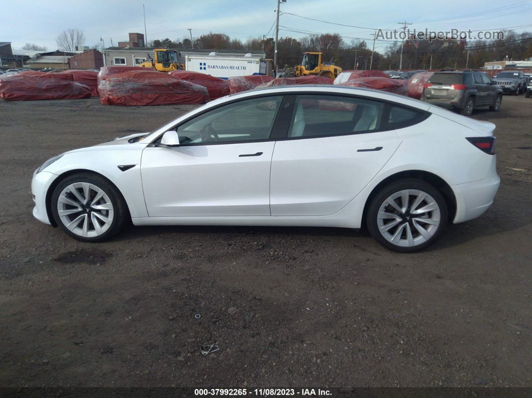 2021 Tesla Model 3 Long Range Dual Motor All-wheel Drive White vin: 5YJ3E1EB2MF049044