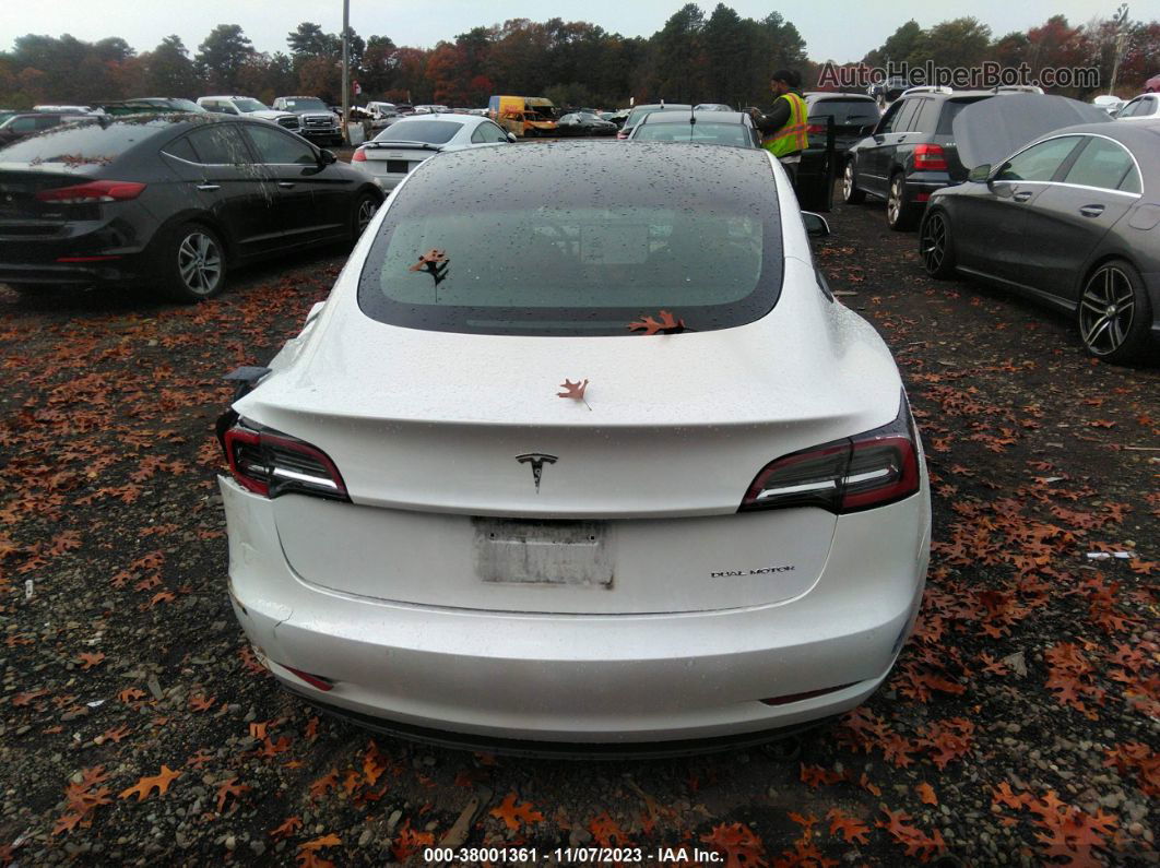 2021 Tesla Model 3 Long Range Dual Motor All-wheel Drive White vin: 5YJ3E1EB2MF050386