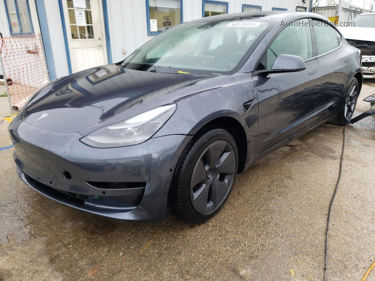 2021 Tesla Model 3  Gray vin: 5YJ3E1EB2MF054616