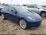 2021 Tesla Model 3 Long Range Dual Motor All-wheel Drive Синий vin: 5YJ3E1EB2MF065356