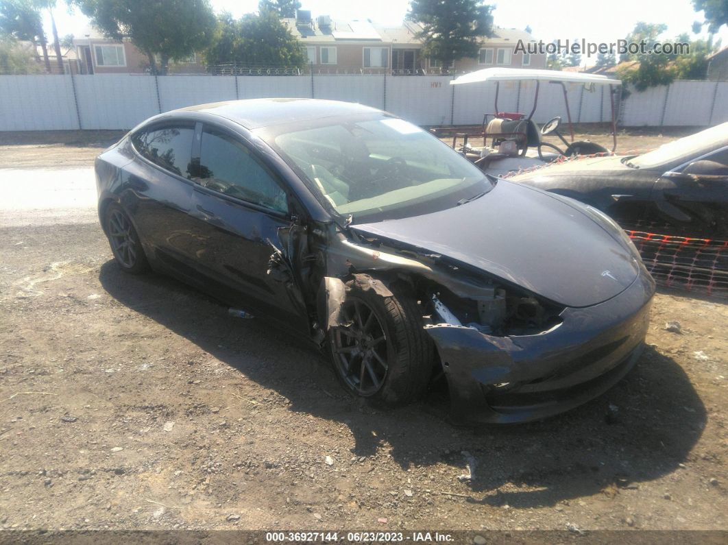 2021 Tesla Model 3 Long Range Серый vin: 5YJ3E1EB2MF875604