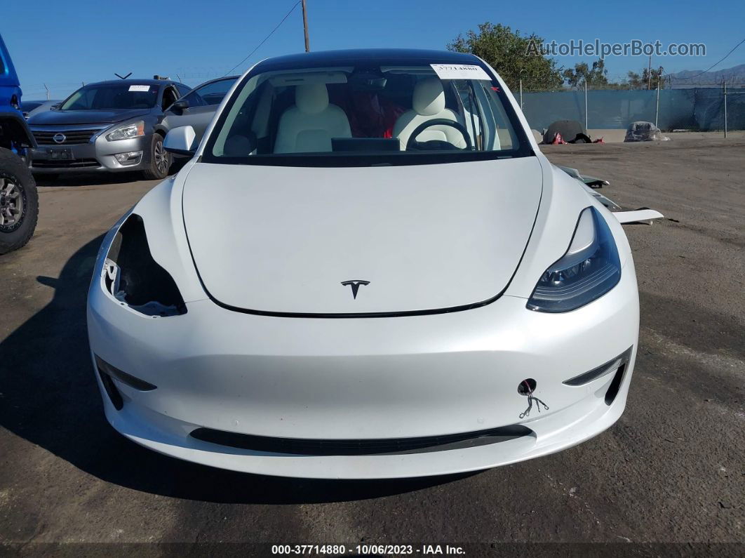 2021 Tesla Model 3 Long Range White vin: 5YJ3E1EB2MF936109