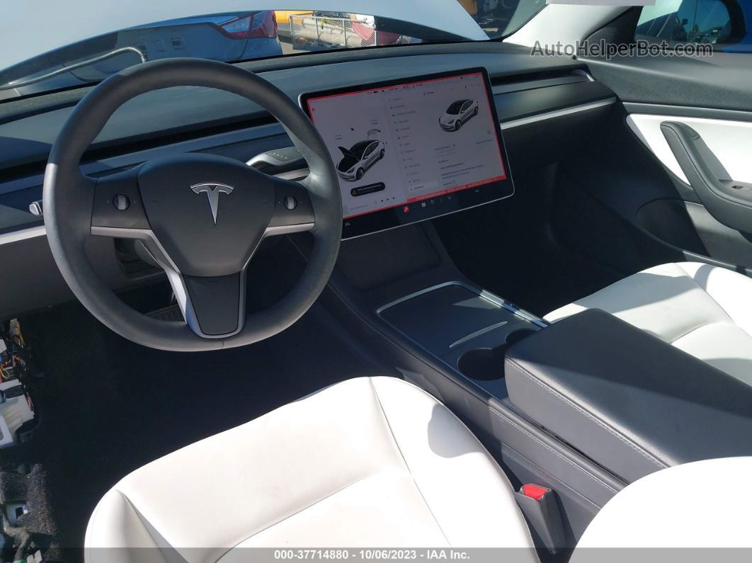 2021 Tesla Model 3 Long Range Белый vin: 5YJ3E1EB2MF936109