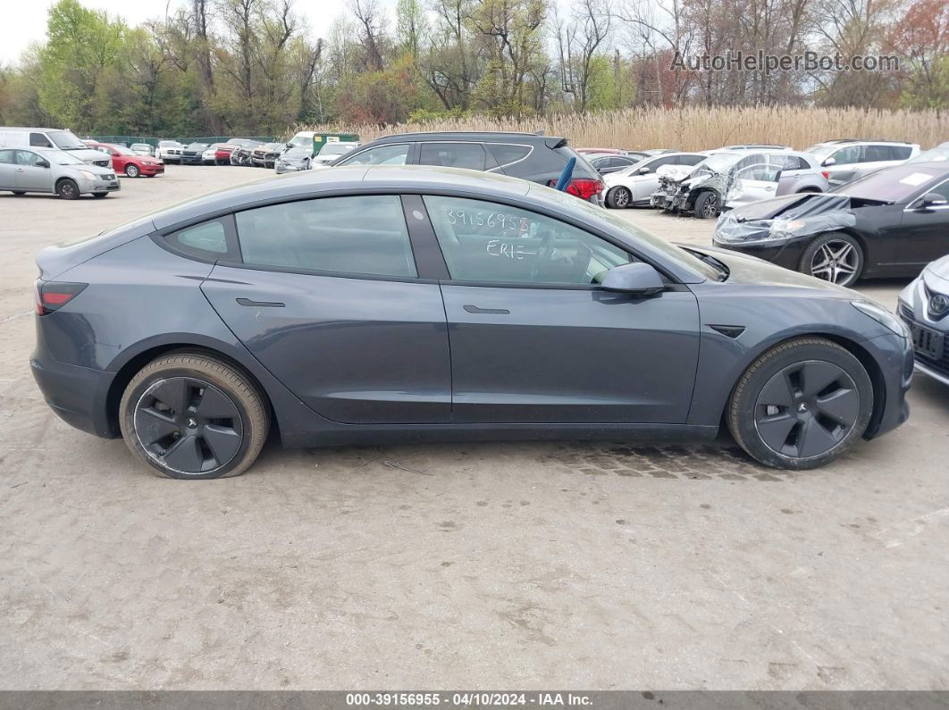 2021 Tesla Model 3 Long Range Dual Motor All-wheel Drive Gray vin: 5YJ3E1EB2MF965545