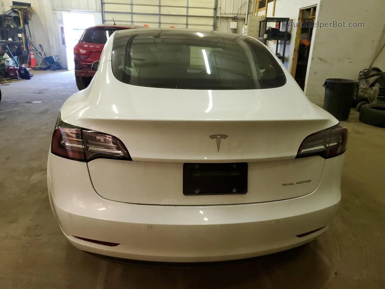 2022 Tesla Model 3  White vin: 5YJ3E1EB2NF120812