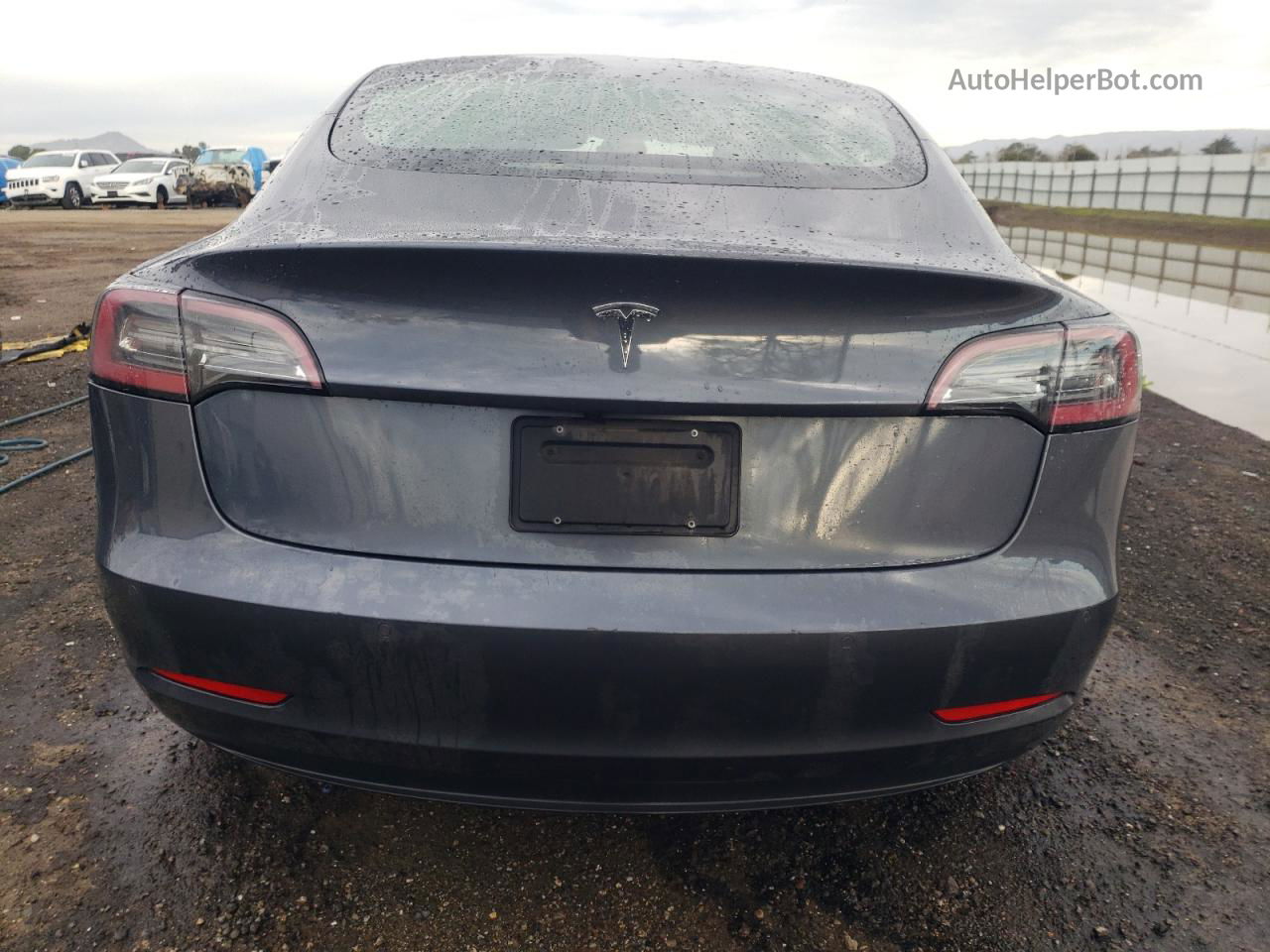 2022 Tesla Model 3  Gray vin: 5YJ3E1EB2NF145743