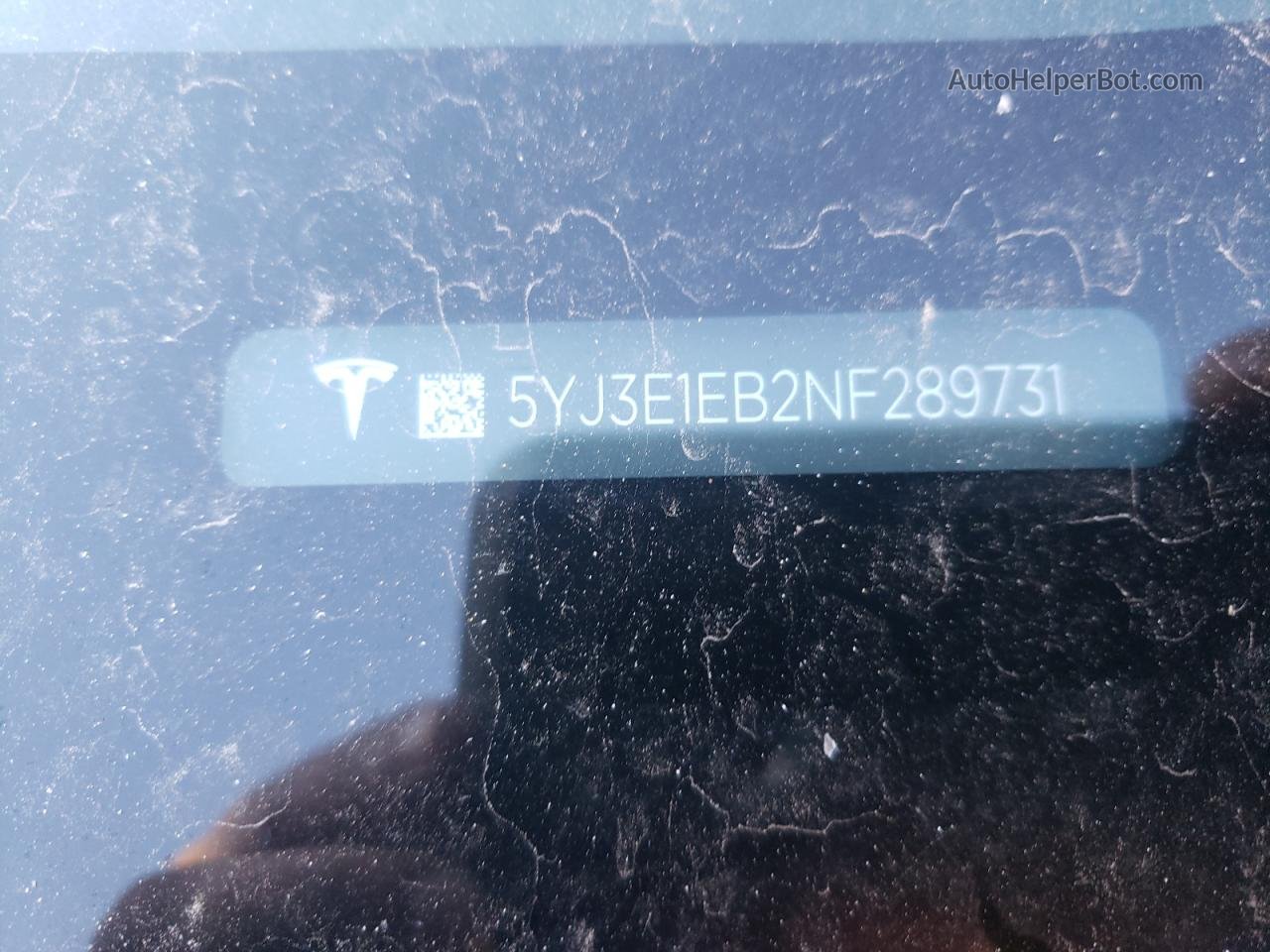 2022 Tesla Model 3  Gray vin: 5YJ3E1EB2NF289731