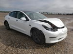 2022 Tesla Model 3  White vin: 5YJ3E1EB2NF341407