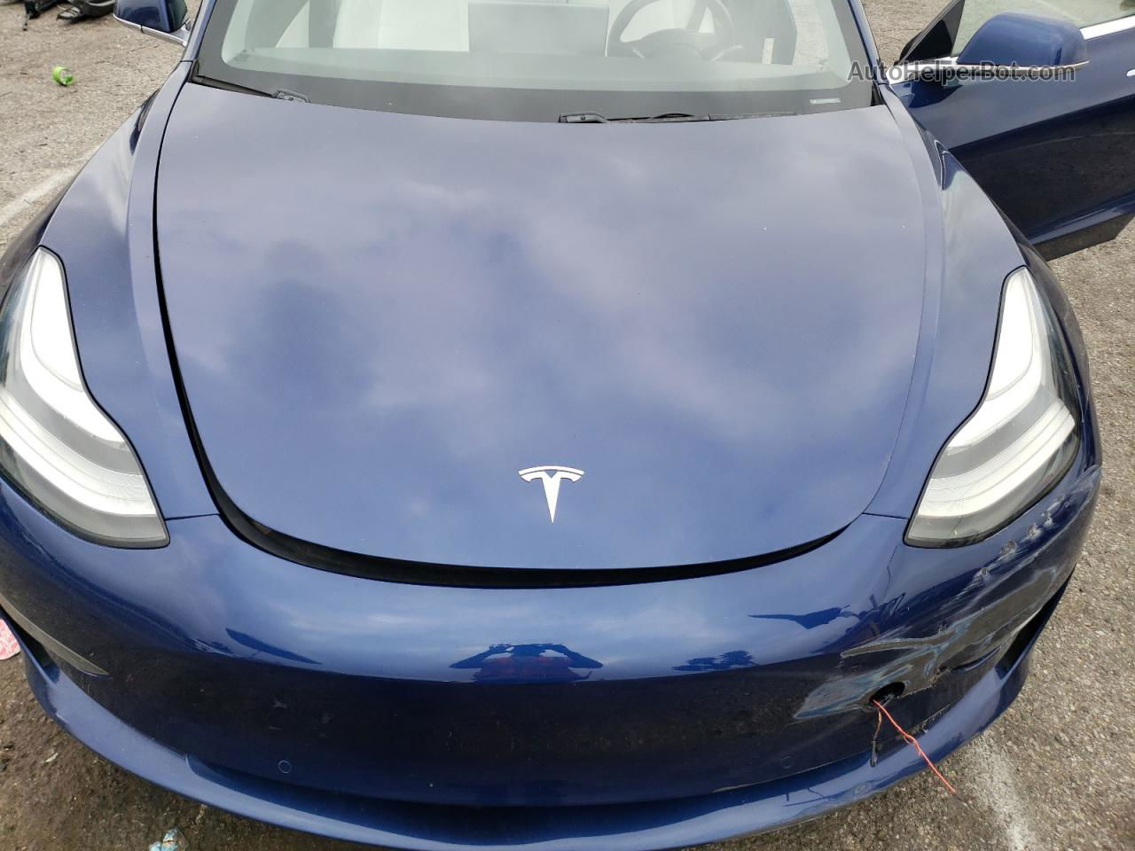 2018 Tesla Model 3  Blue vin: 5YJ3E1EB3JF055737