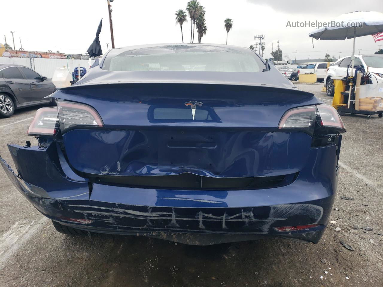 2018 Tesla Model 3  Blue vin: 5YJ3E1EB3JF055737