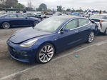 2018 Tesla Model 3  Blue vin: 5YJ3E1EB3JF055737