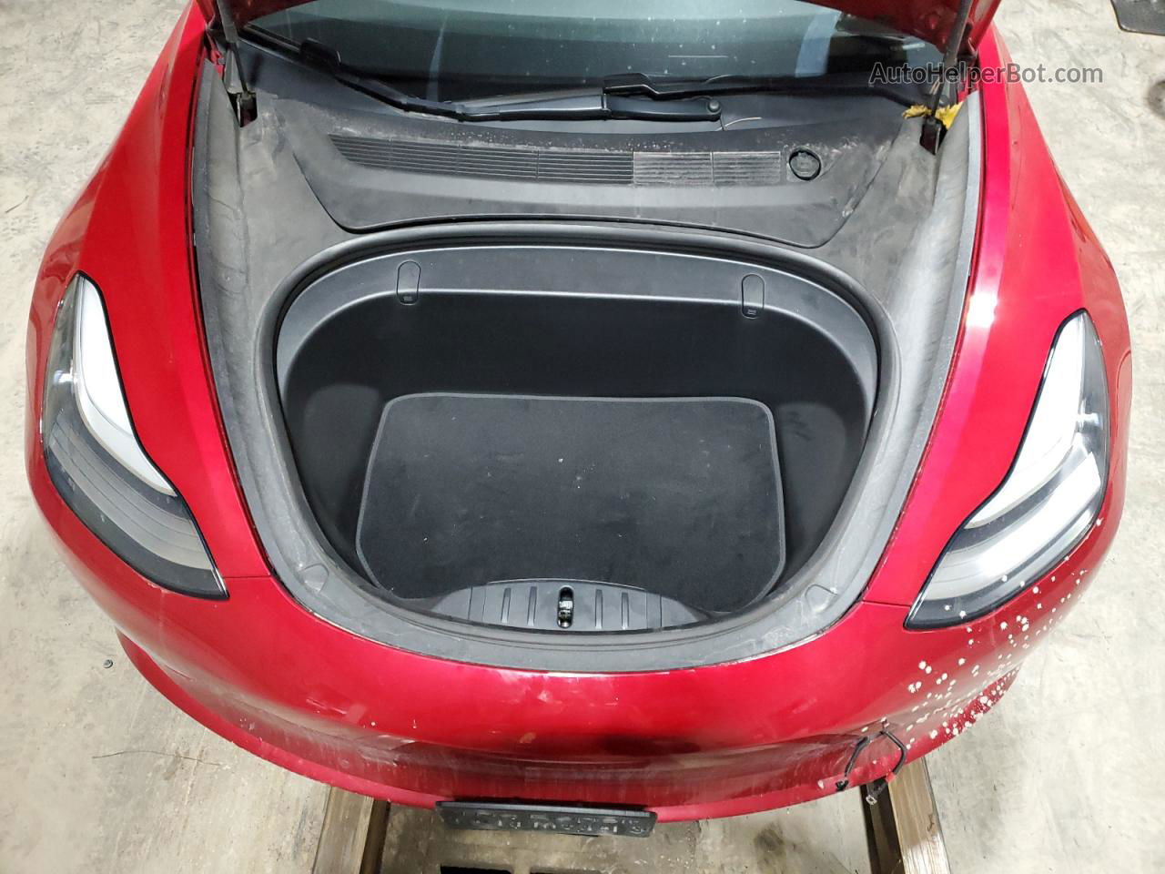 2018 Tesla Model 3  Red vin: 5YJ3E1EB3JF069542