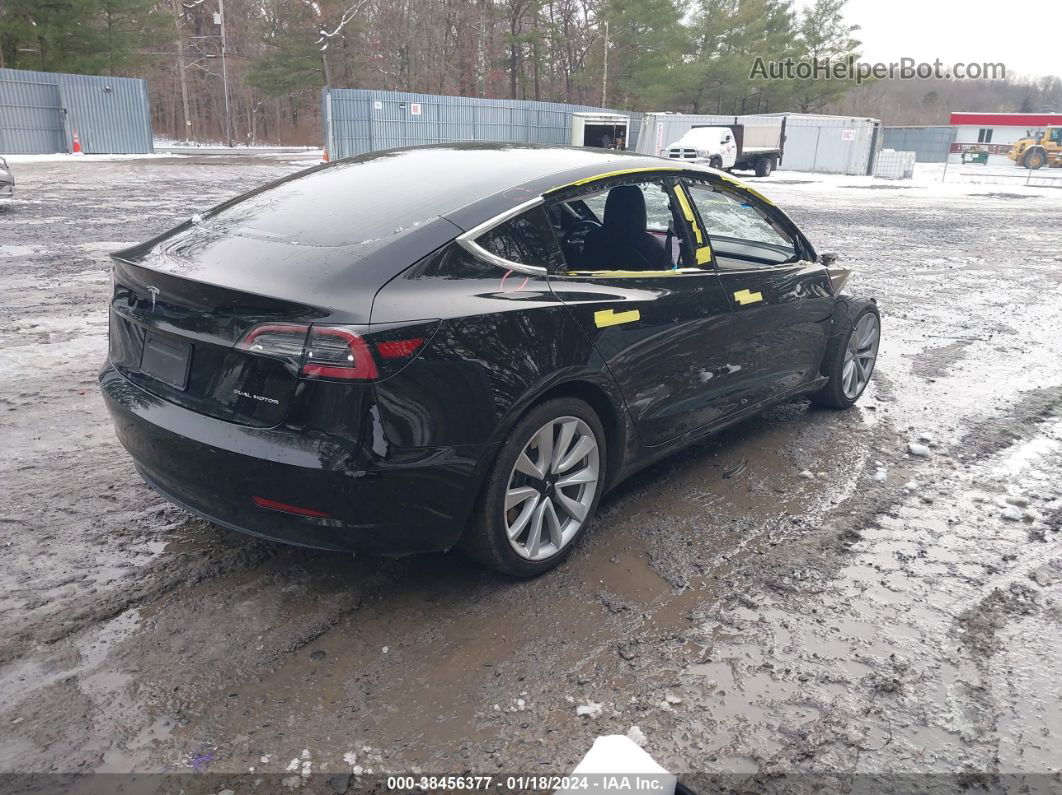 2018 Tesla Model 3 Long Range/performance Black vin: 5YJ3E1EB3JF071307