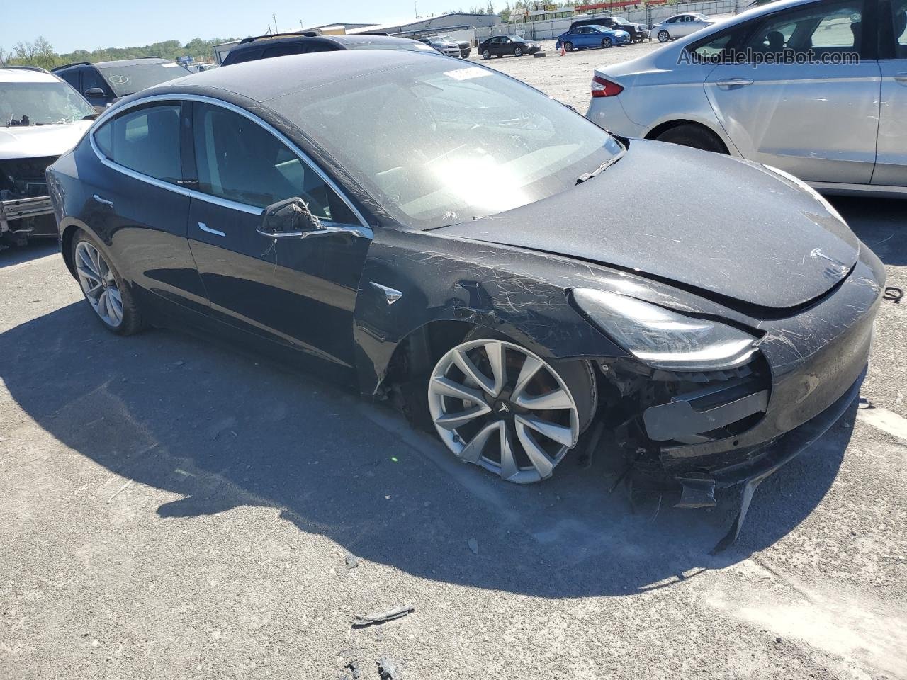 2018 Tesla Model 3  Gray vin: 5YJ3E1EB3JF071520