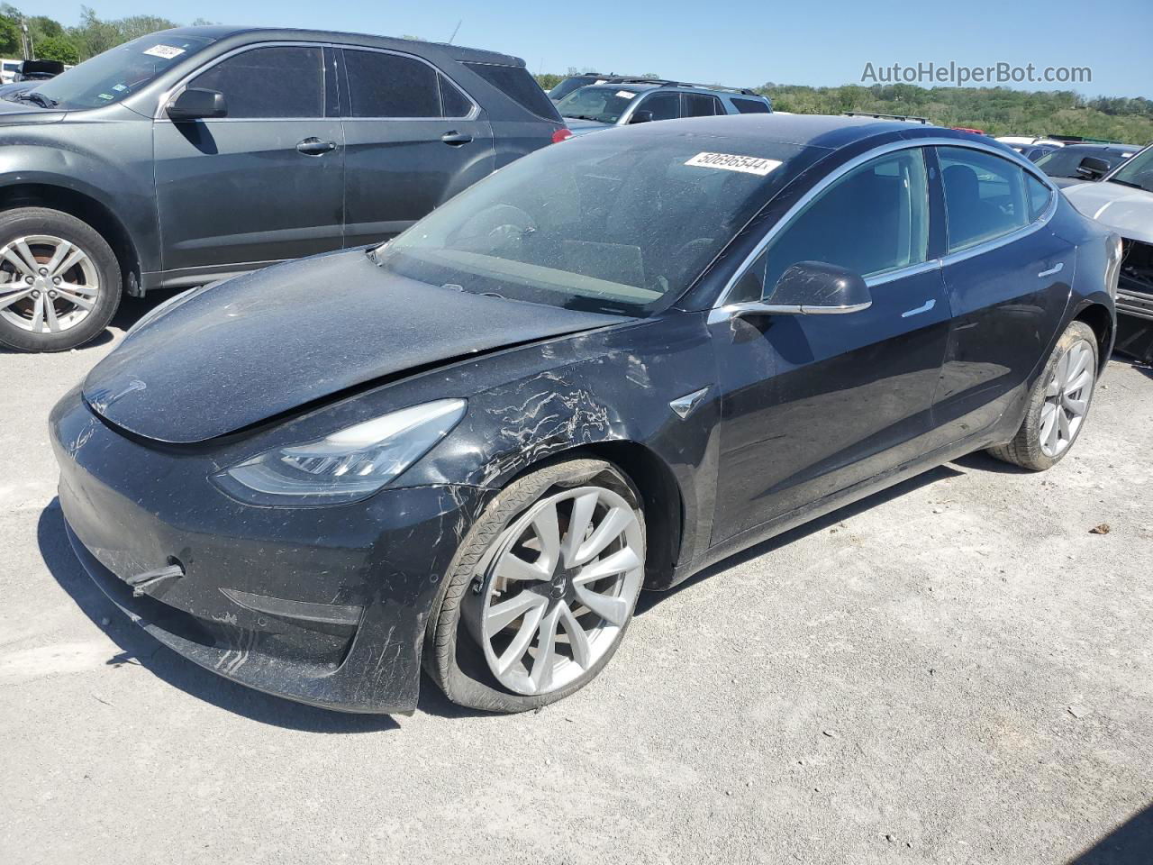 2018 Tesla Model 3  Gray vin: 5YJ3E1EB3JF071520