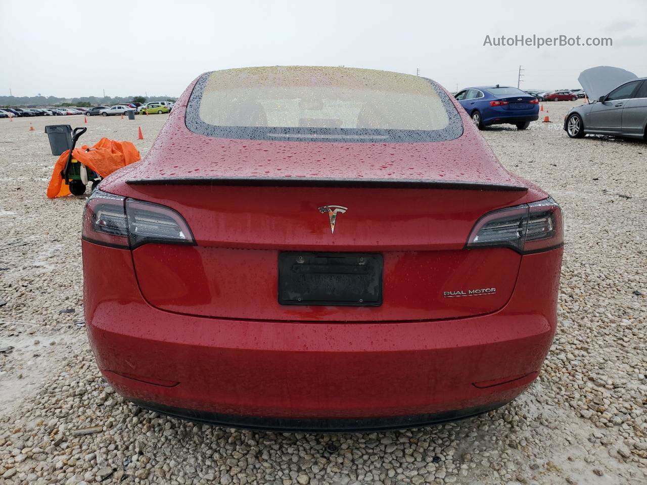 2018 Tesla Model 3  Red vin: 5YJ3E1EB3JF083778