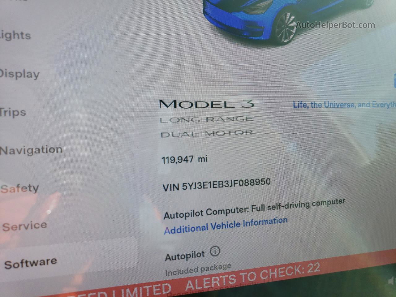 2018 Tesla Model 3  White vin: 5YJ3E1EB3JF088950