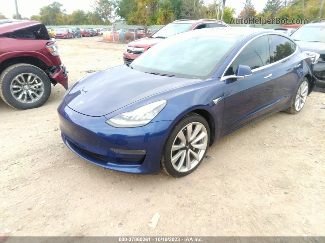 2018 Tesla Model 3 Performance/long Range Blue vin: 5YJ3E1EB3JF092030