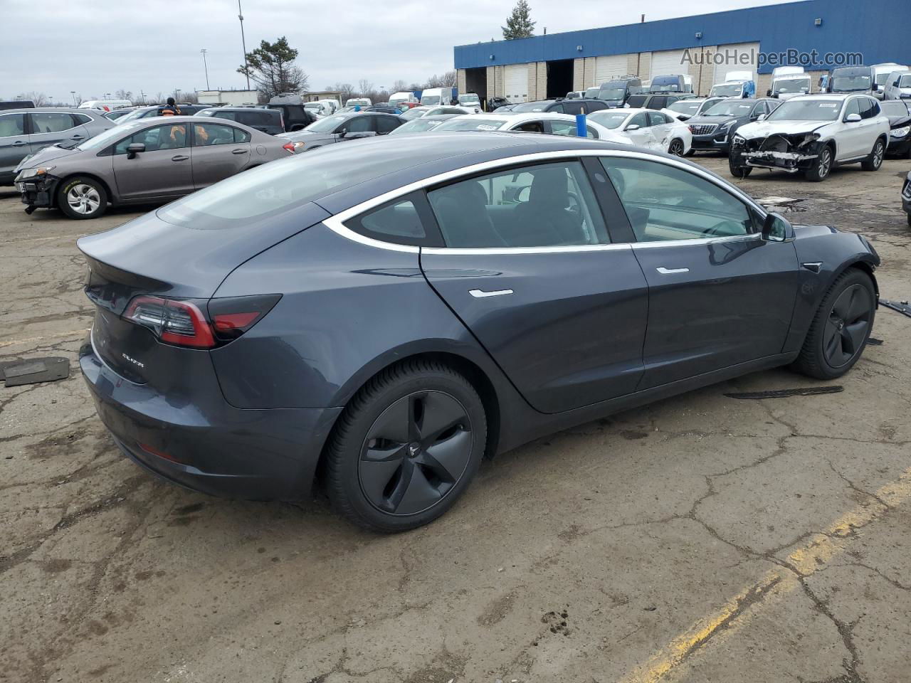 2018 Tesla Model 3  Gray vin: 5YJ3E1EB3JF094134